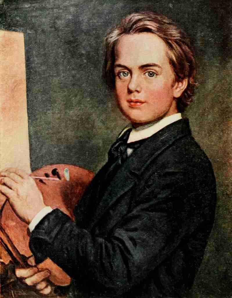 Hunt William Holman Portrait at the age of 15 Holman Hunt 1908 A4 Photo Print