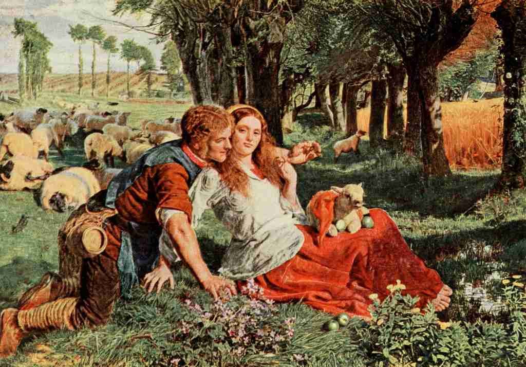 Hunt William Holman The Hireling Shepherd Holman Hunt 1908 A4 Photo Print