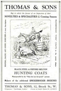 Hunting Coats Season Vintage Retro Advert Poster A4 Photo Print