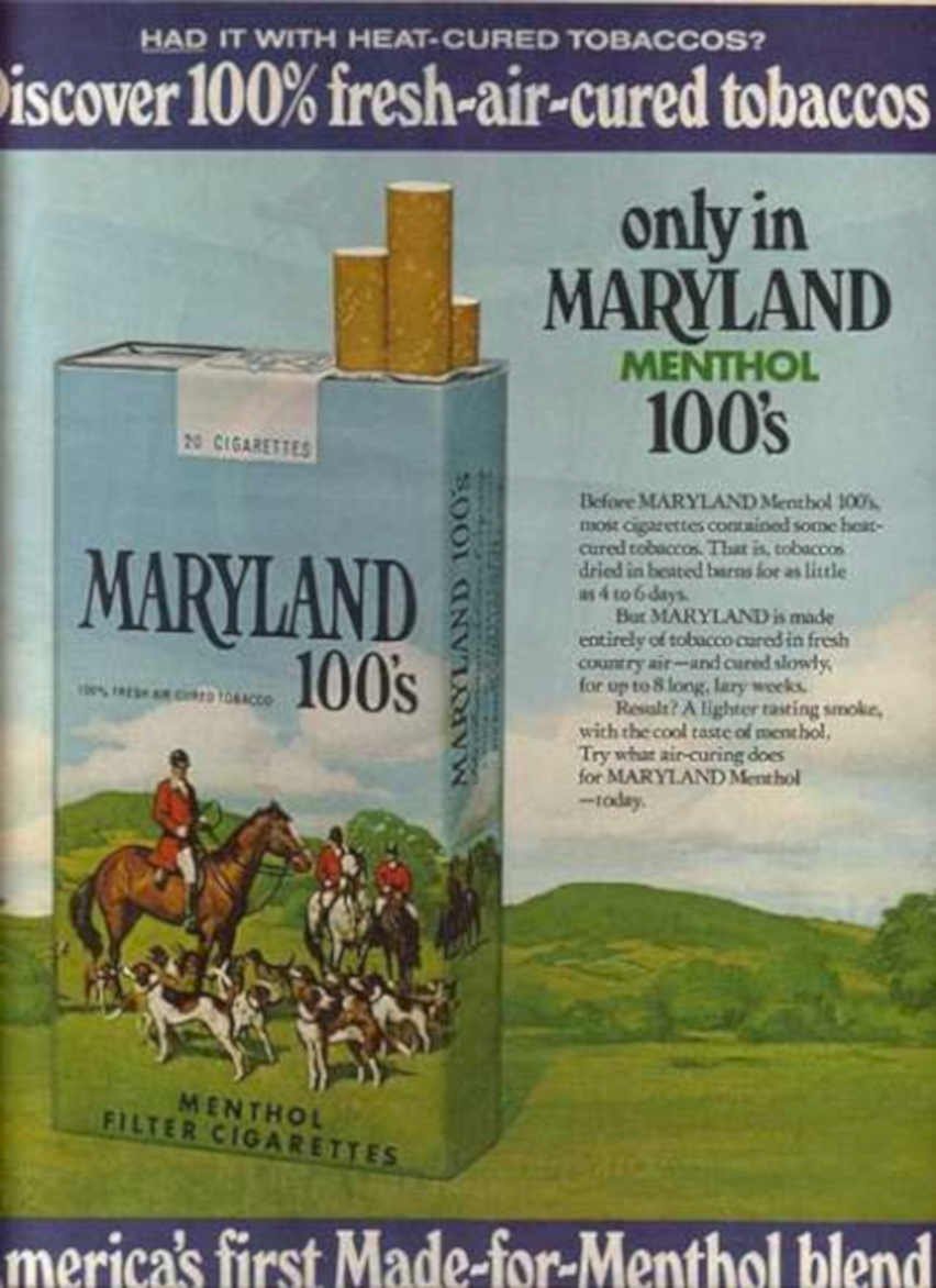 Hunting Menthol Cigarettes Vintage Retro Advert Ads A4 Photo Print