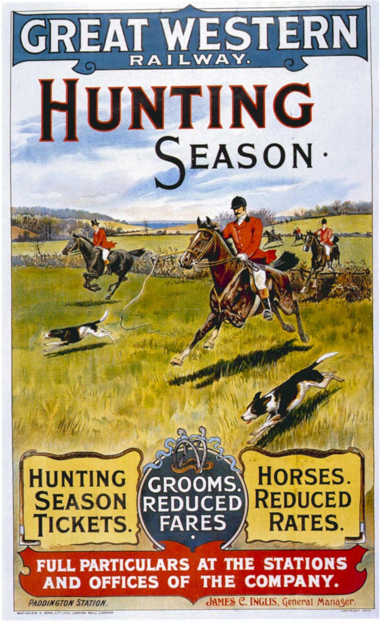 Hunting Season Greatwestern Vintage Retro Advert Poster A4 Photo Print