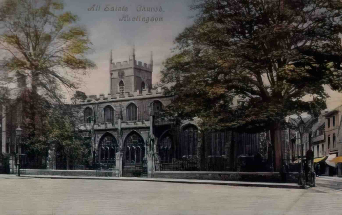 Huntingdonshire Huntingdon All Saints Church in Colour Vintage A4 Photo Print