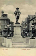 Huntingdonshire St Ives Statue of Oliver Cromwell Vintage A4 Photo Print