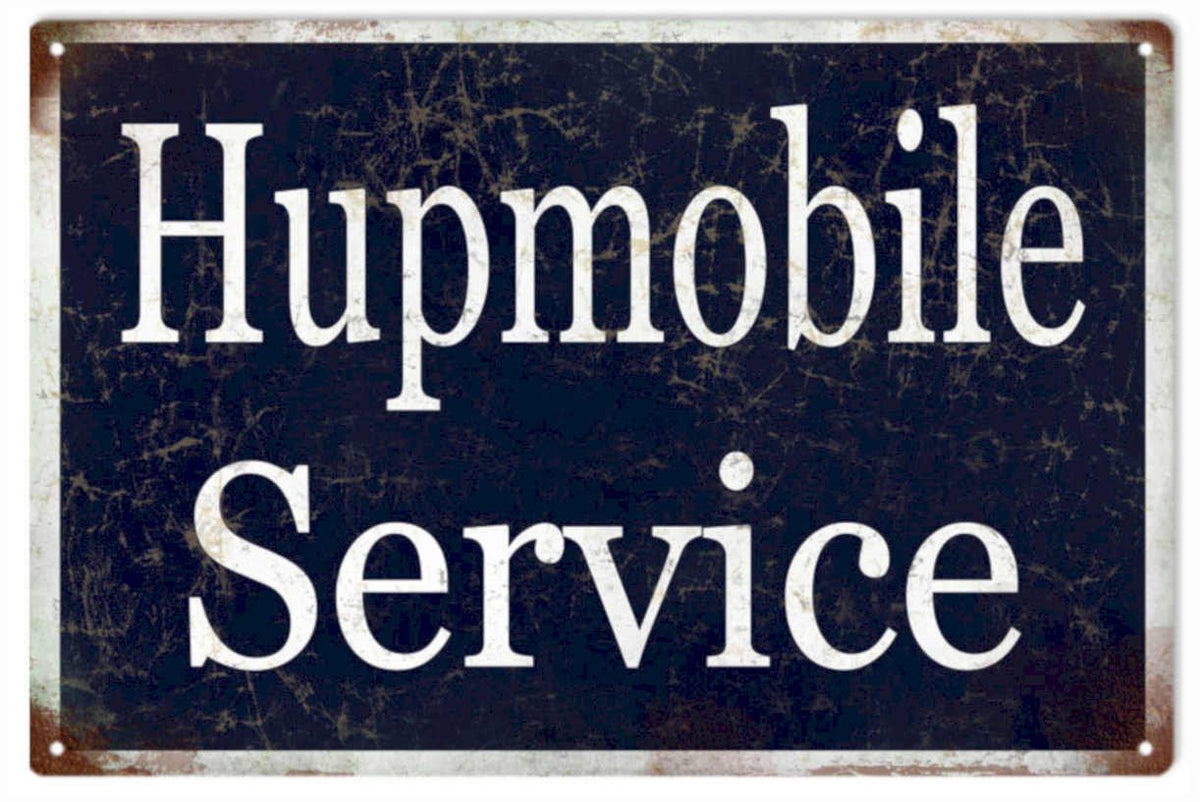 Hupmobile Service Sign Vintage Retro Advert Ads A4 Photo Print