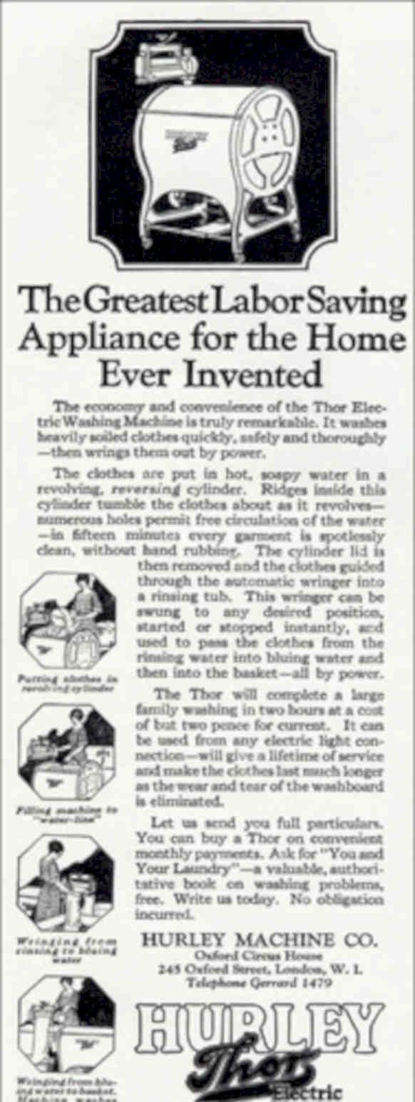 Hurley Thor Machine Vintage Retro Advert Poster A4 Photo Print