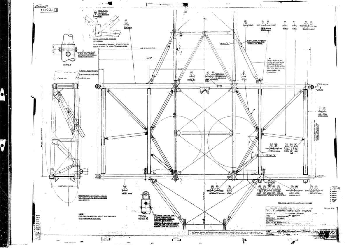 Hurricane Blueprints 000007A5 A4 Photo Print