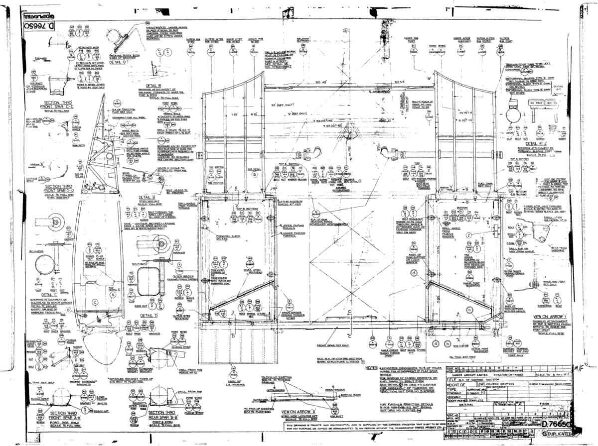 Hurricane Blueprints 000007A7 A4 Photo Print