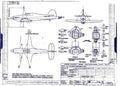 Hurricane MK1 Blueprints B113623 A4 Photo Print