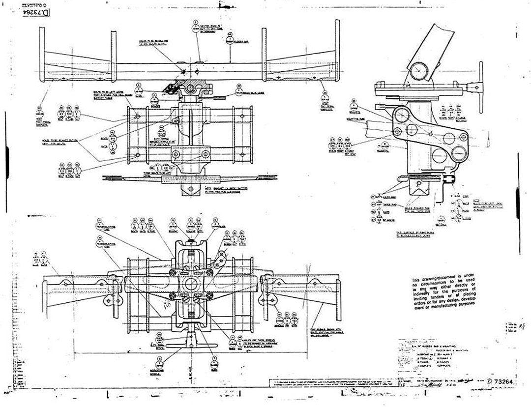 Hurricane MK1 Blueprints D73264 A4 Photo Print