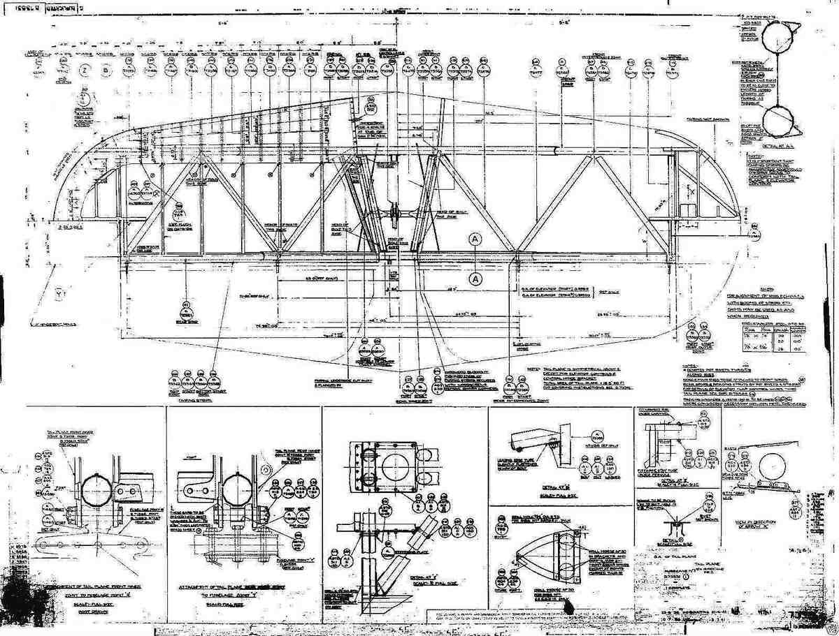Hurricane MK1 Blueprints D73331 A4 Photo Print