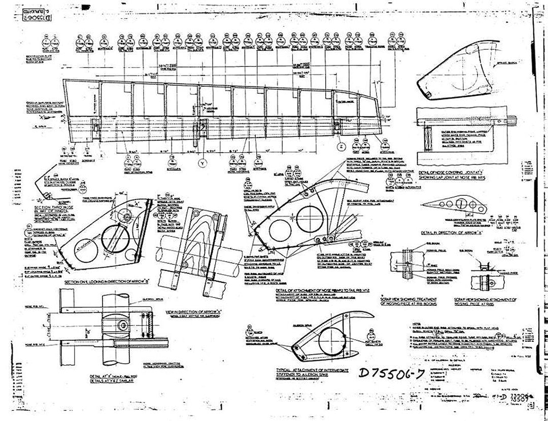 Hurricane MK1 Blueprints D75506 7 A4 Photo Print