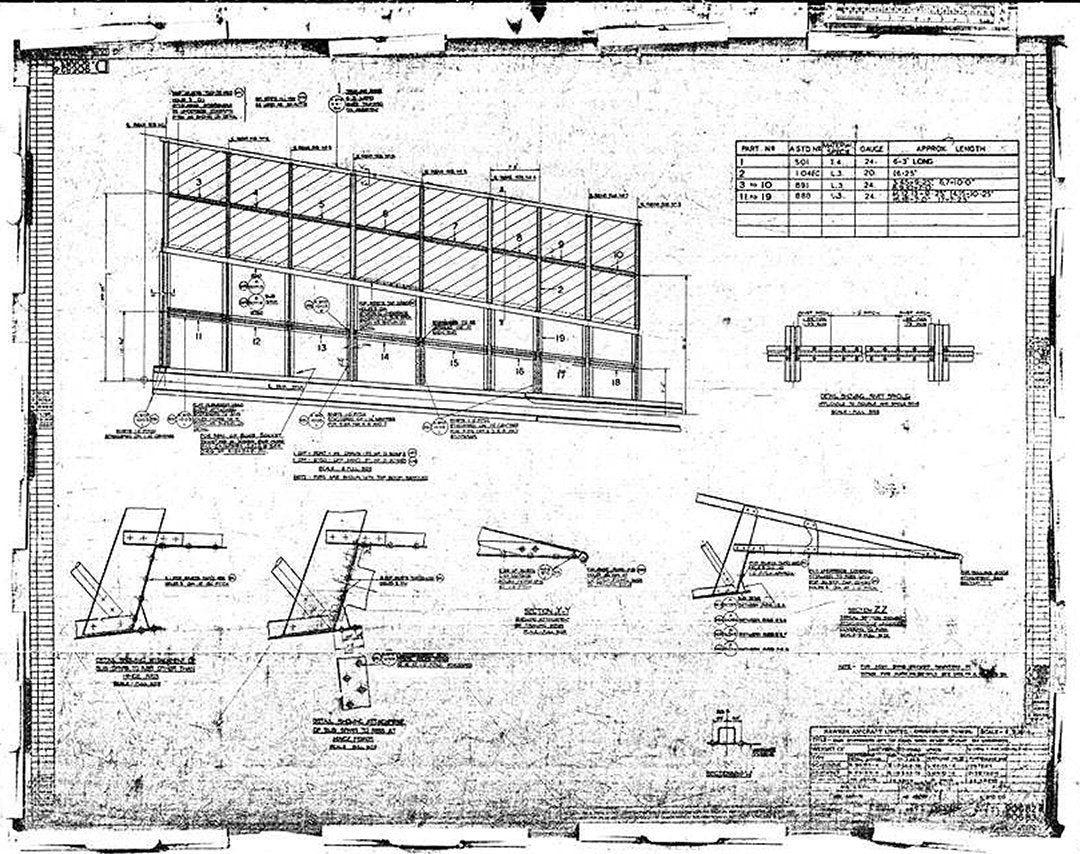 Hurricane MK1 Blueprints D80682 3 A4 Photo Print