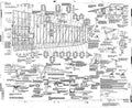 Hurricane MK1 Blueprints D81554&81556 A4 Photo Print