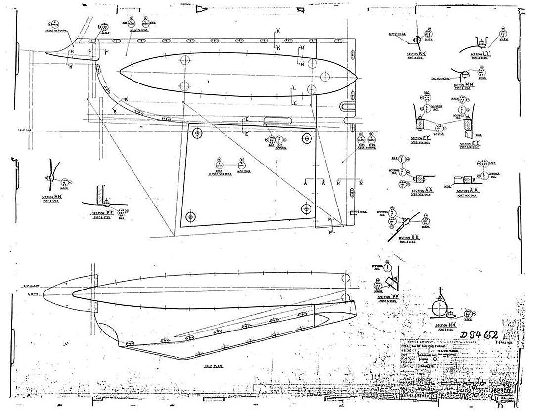 Hurricane MK1 Blueprints D84652 A4 Photo Print