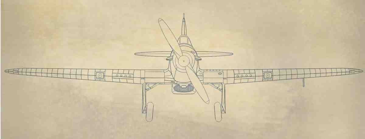 Hurricane MK1 Blueprints Hurri Mk I Fabric Wing 02 A4 Photo Print