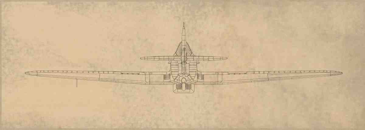 Hurricane MK1 Blueprints Hurri Mk I Fabric Wing 03 A4 Photo Print