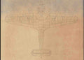 Hurricane MK1 Blueprints Hurri Mk I Fabric Wing 04 A4 Photo Print