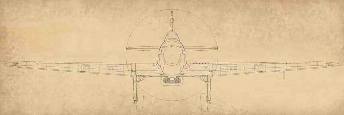 Hurricane MK1 Blueprints Hurri Mk I Metal Wing 02 A4 Photo Print