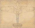 Hurricane MK1 Blueprints Hurri Mk I Metal Wing 04 A4 Photo Print