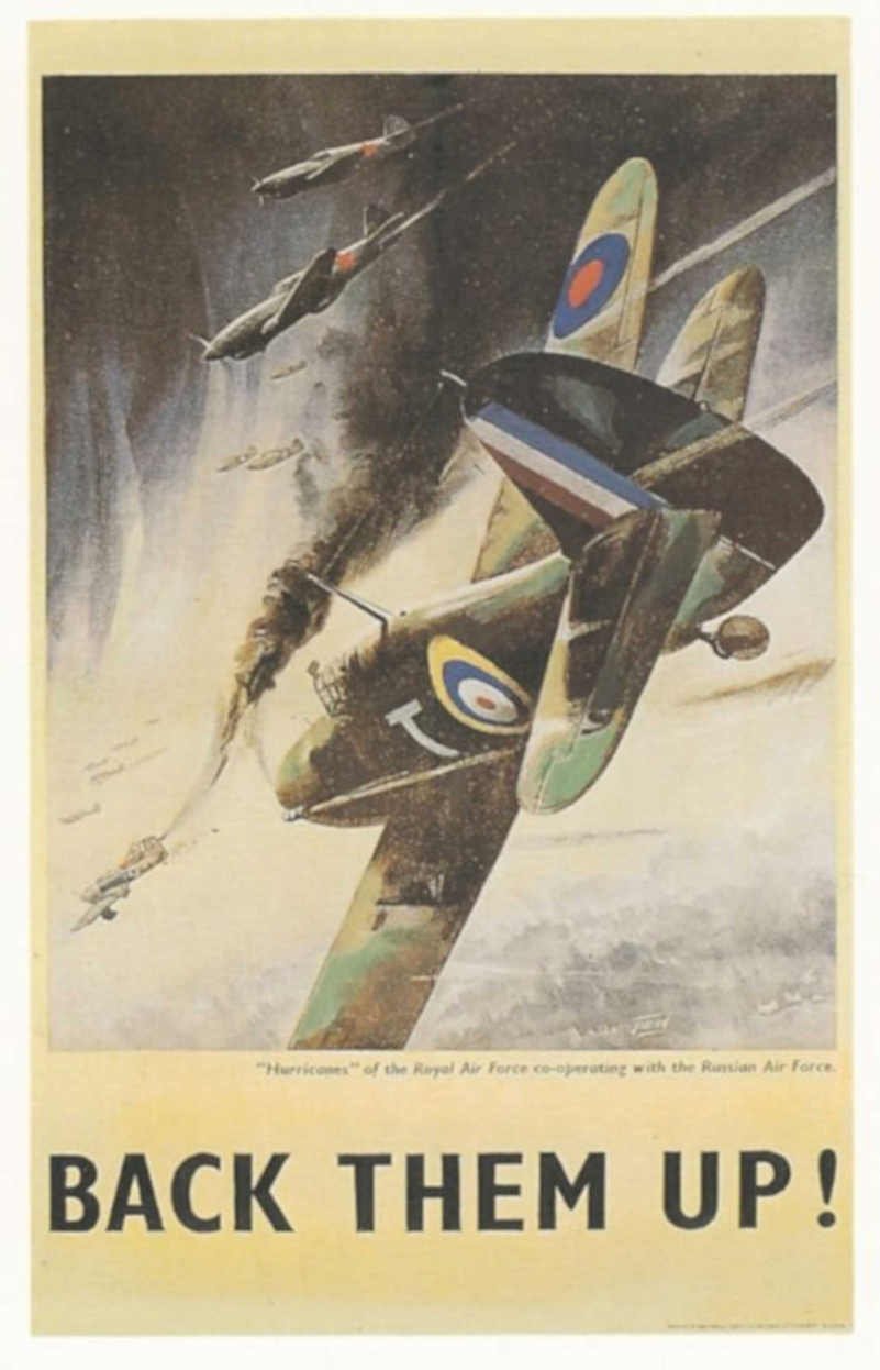 Hurricane Planes Backup Vintage Retro Advert Poster A4 Photo Print