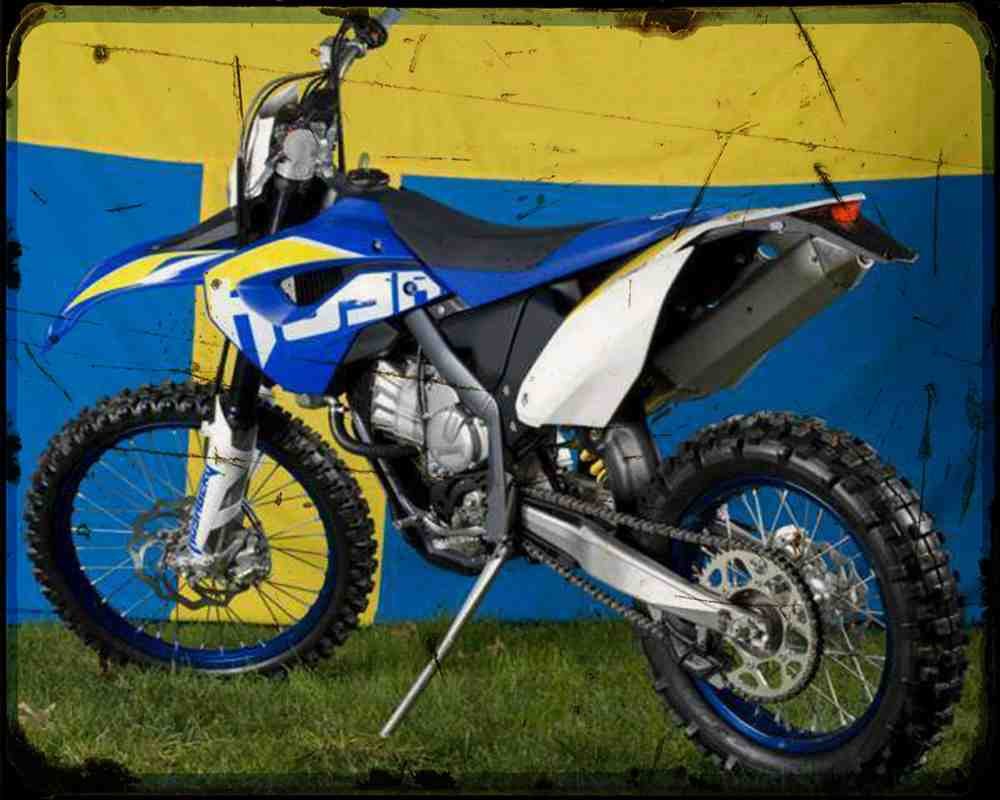 Husaberg 450 Enduro 09 3 Motorbike Vintage Aged A4 Photo Print