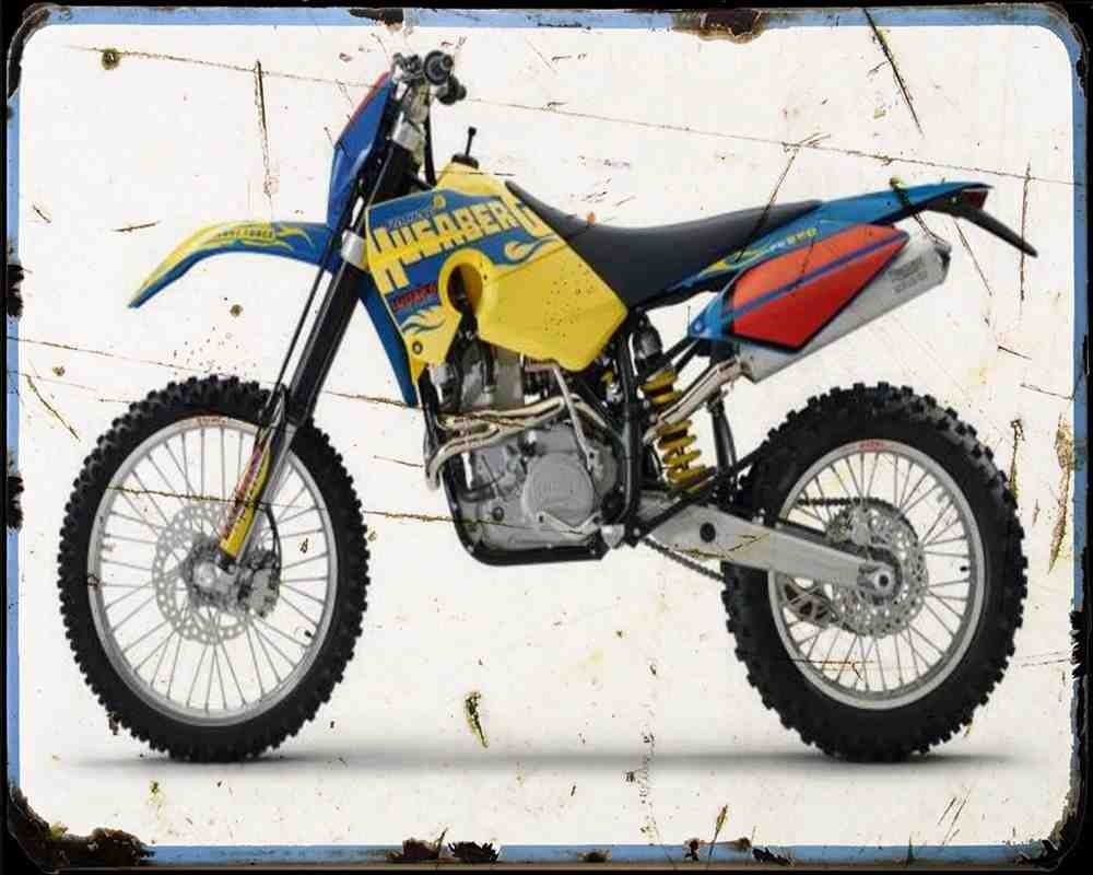 Husaberg Fe 550 07 A4 Photo Print Motorbike Vintage Aged