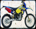 Husaberg Fe550E 07 A4 Photo Print Motorbike Vintage Aged