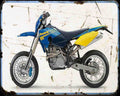 Husaberg Fs 650E 06 A4 Photo Print Motorbike Vintage Aged