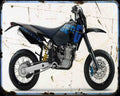 Husaberg Fs 650E 07 A4 Photo Print Motorbike Vintage Aged