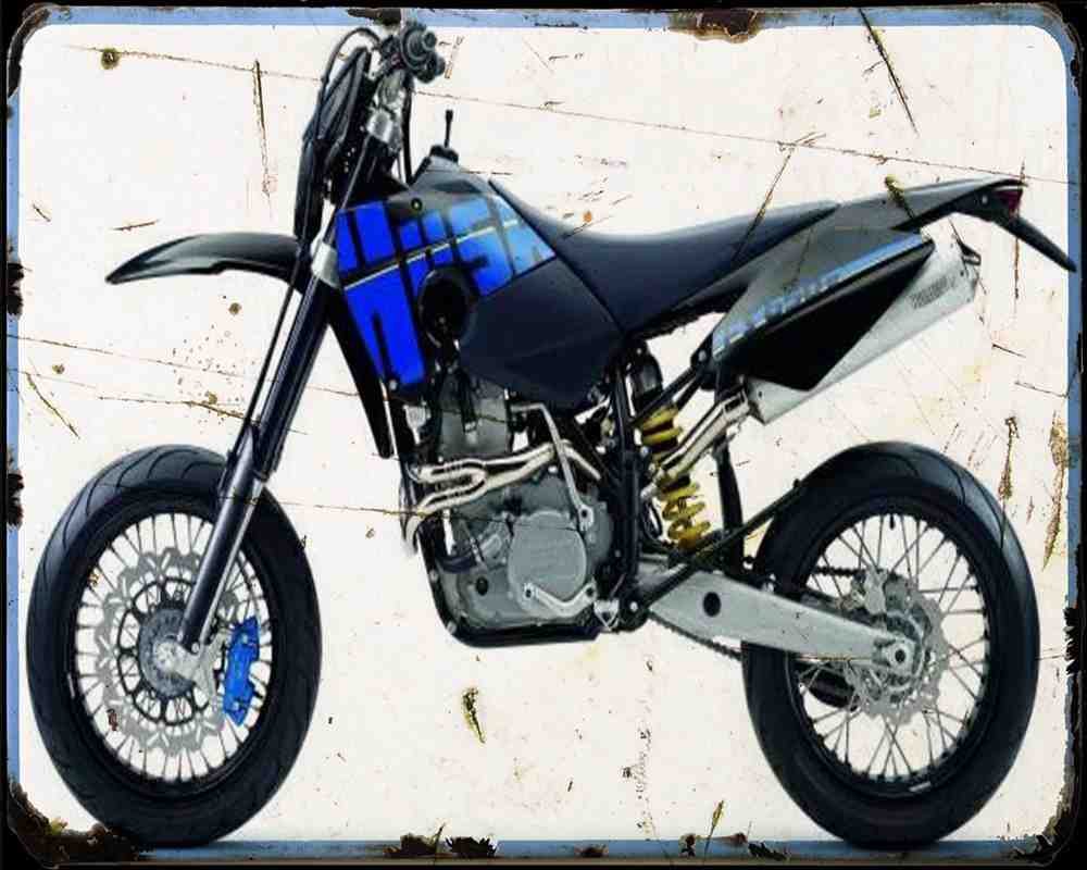 Husaberg Fs650E 07 A4 Photo Print Motorbike Vintage Aged