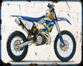 Husaberg Te250 12 Motorbike Vintage Aged A4 Photo Print