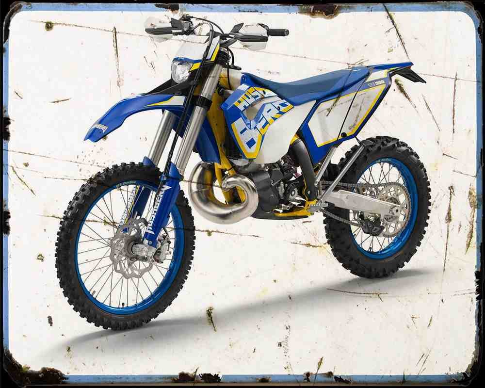Husaberg Te300 12 1 A4 Photo Print Motorbike Vintage Aged
