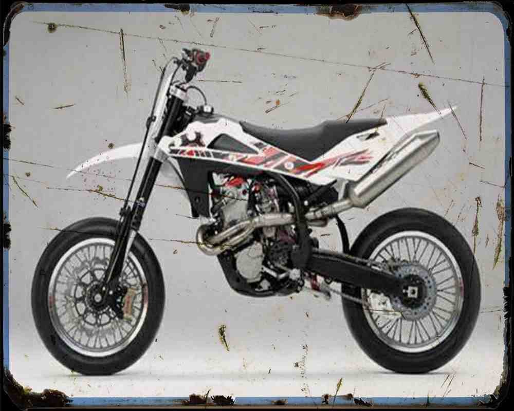 Husqvarna Sm 450Rr 1 A4 Photo Print Motorbike Vintage Aged