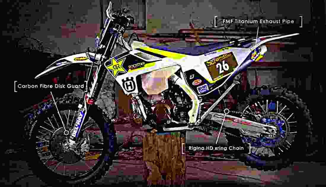 Husqvarna TE 300 2017 1 motorbike A4 Photo Print