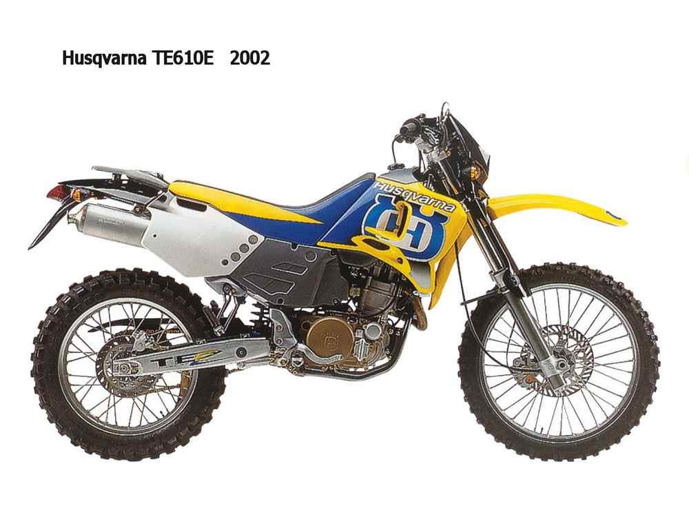 Husqvarna TE610E 2002 motorbike A4 Photo Print