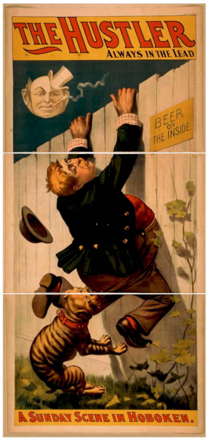 Hustler Sunday Scene 1 Vintage Retro Advert Poster A4 Photo Print
