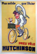 Hutchinsons Bicycle Tire Vintage Retro Advert Poster A4 Photo Print