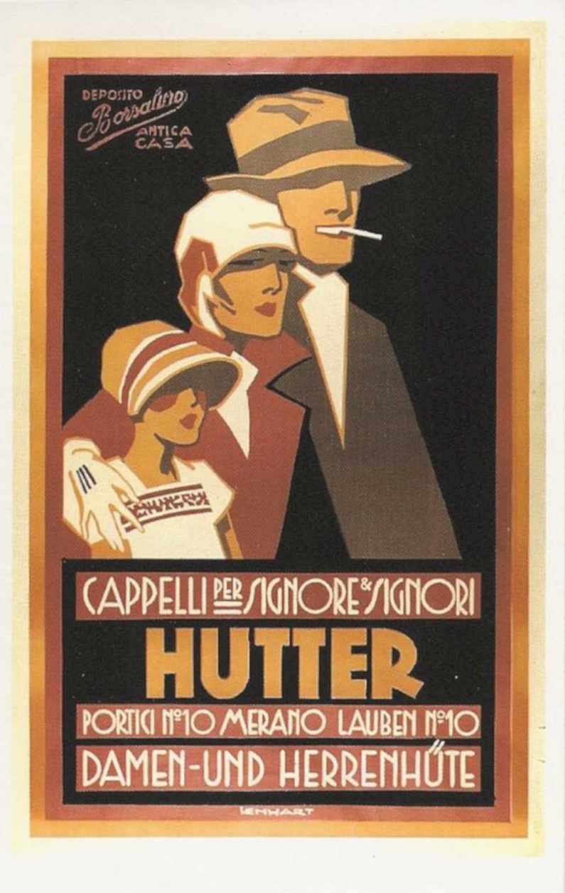Hutter Hats Poster Vintage Retro Advert Poster A4 Photo Print