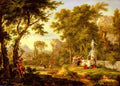 Huysum Jan Van A Classical Landscape With The Worship Of Bacchus A4 Photo Print