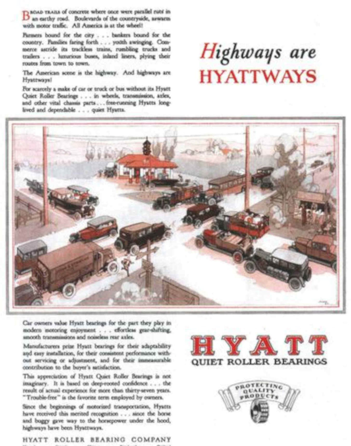 Hyatt Roller Bearings Vintage Retro Advert Poster A4 Photo Print