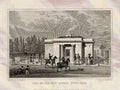 Hyde Park Lodge London England Shepherd 1827 Vintage A4 Photo Print