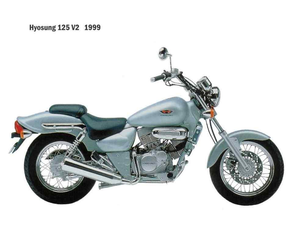 Hyosung 125 V2 1999 motorbike A4 Photo Print