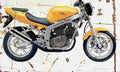 Hyosung GT125 Naked 2003 Aged Vintage A4 Photo Print