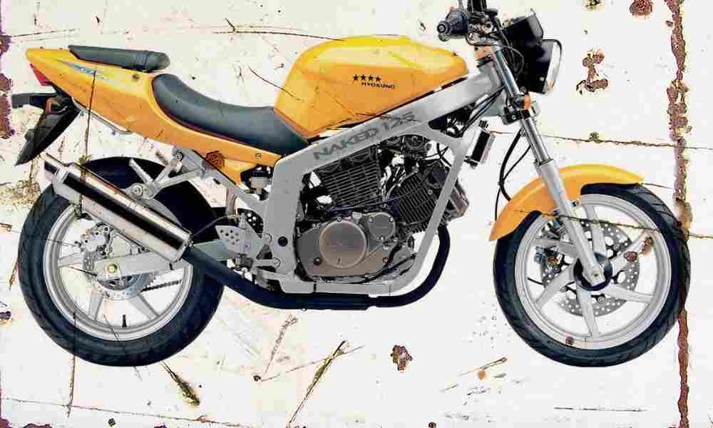 Hyosung GT125 Naked 2003 Aged Vintage A4 Photo Print
