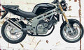 Hyosung GT600 Comet 2003 Aged Vintage A4 Photo Print