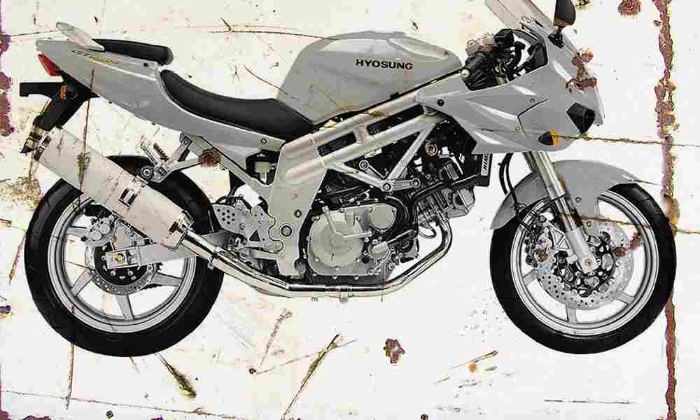 Hyosung GT650S 2006 Aged Vintage A4 Photo Print