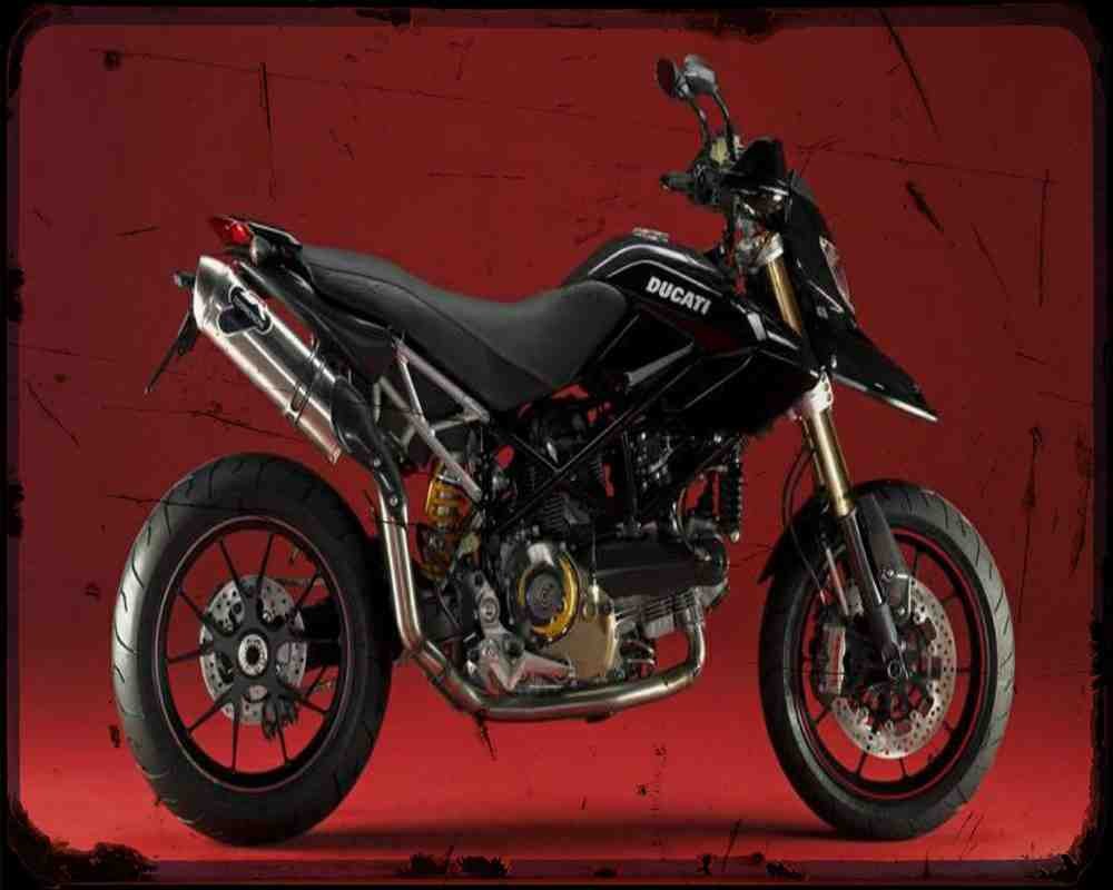 Hypermotard 1100 Evo 10 A4 Photo Print Motorbike Vintage Aged