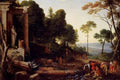 Hyre Laurent De LLandscape With Shepherds Watering Their Flocks A4 Photo Print