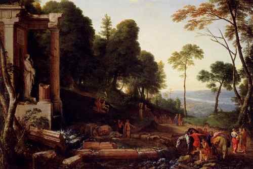 Hyre Laurent De La Landscape With Shepherds Watering Their Flocks A4 Photo Print