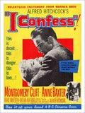 I Confess Montgomery Clift Hitchcock Movie Poster Vintage Retro Advert Poster A